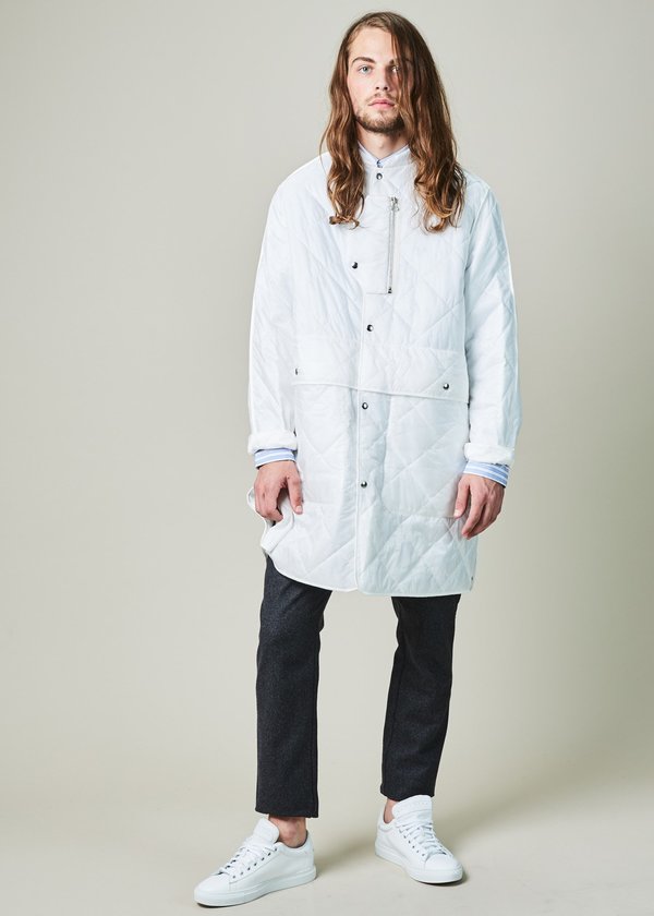 OAMC Quilted Squad Coat - OFF WHITE OAMC Quilted Squad Coat - OFF WHITE