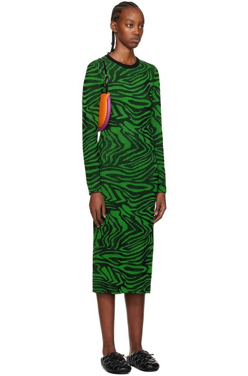 green emerald velvet dress Divination Textured Midi Dress - Green | Disturbia main image 1