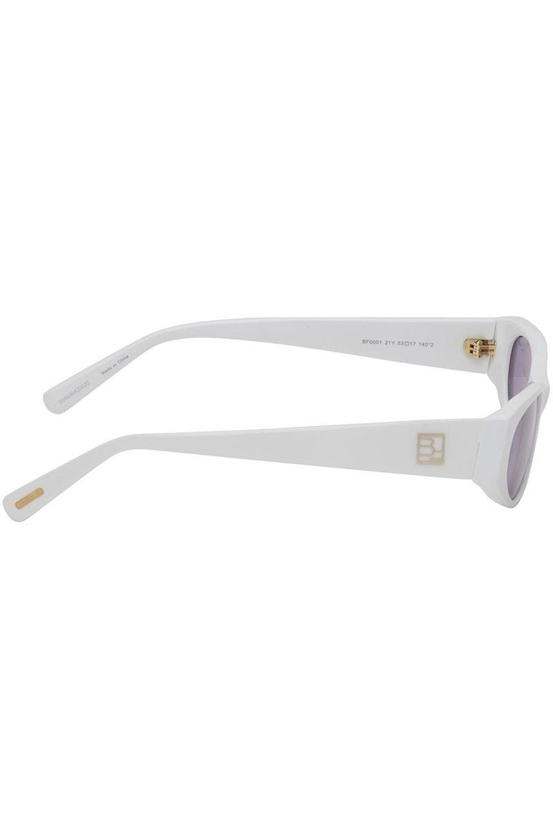 BY FAR Rodeo Sunglasses - Solid white | Garmentory