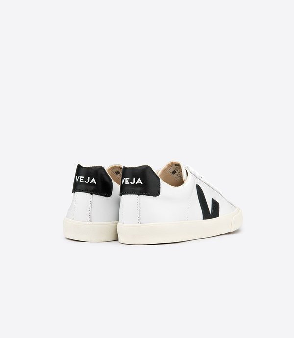 UNISEX Veja Esplar Leather Low Logo White Black Sneaker UNISEX Veja Esplar Leather Low Logo White Black Sneaker