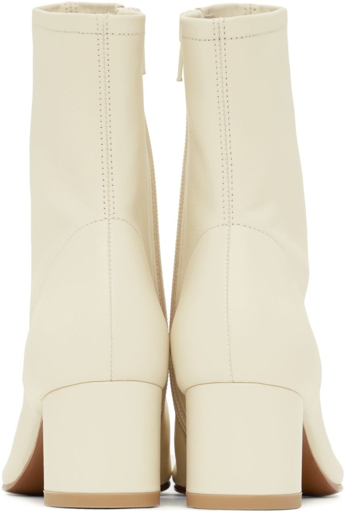 BY FAR Sofia Ankle Boots - WH White - Image 2 of 5