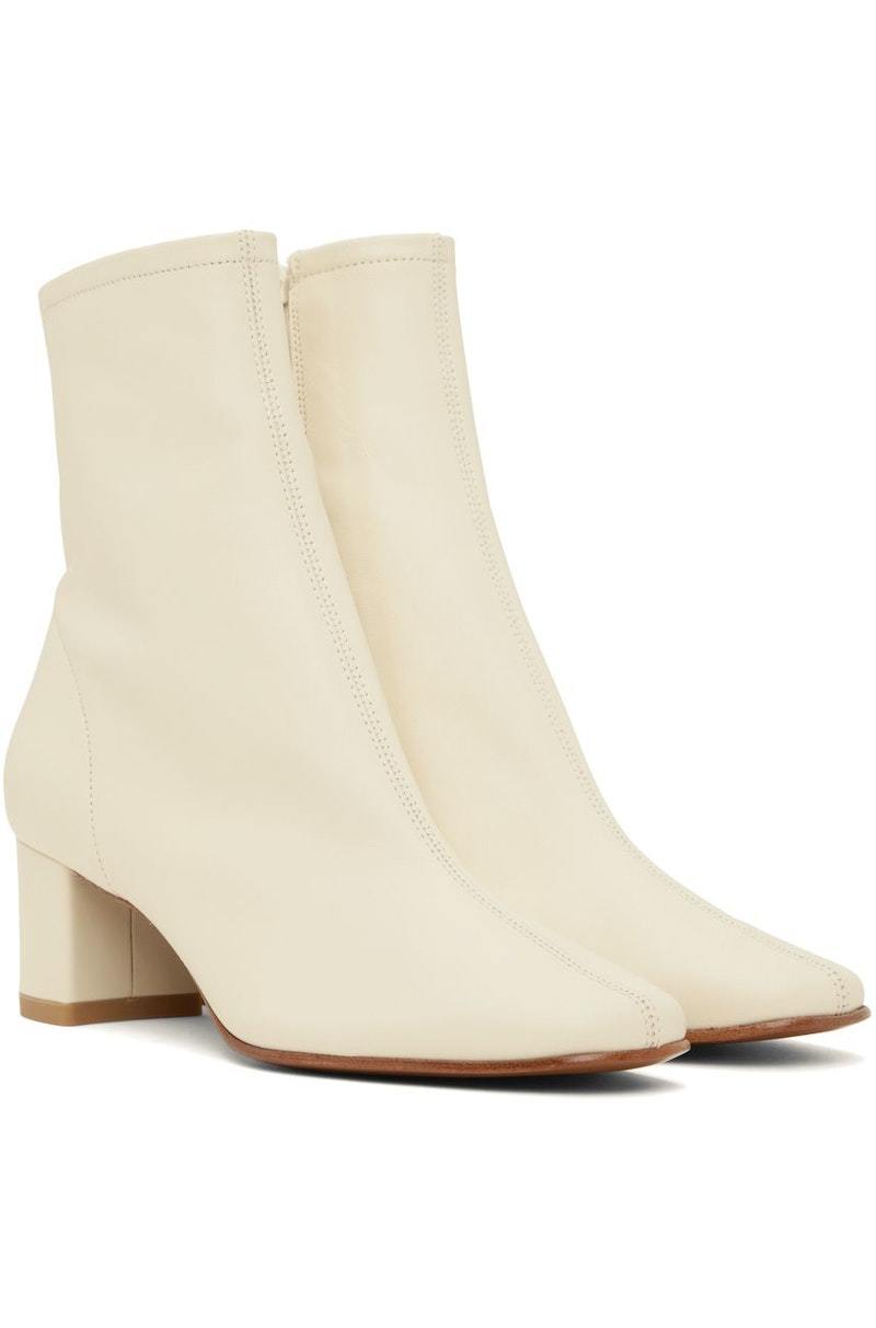 BY FAR Sofia Ankle Boots - WH White