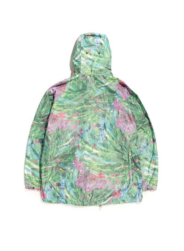 Engineered Garments Atlantic Parka - Green Floral Poly Microfiber