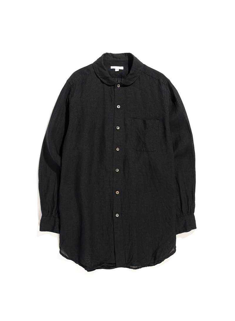 Engineered Garments Rounded Collar Shirt - Black Handkerchief