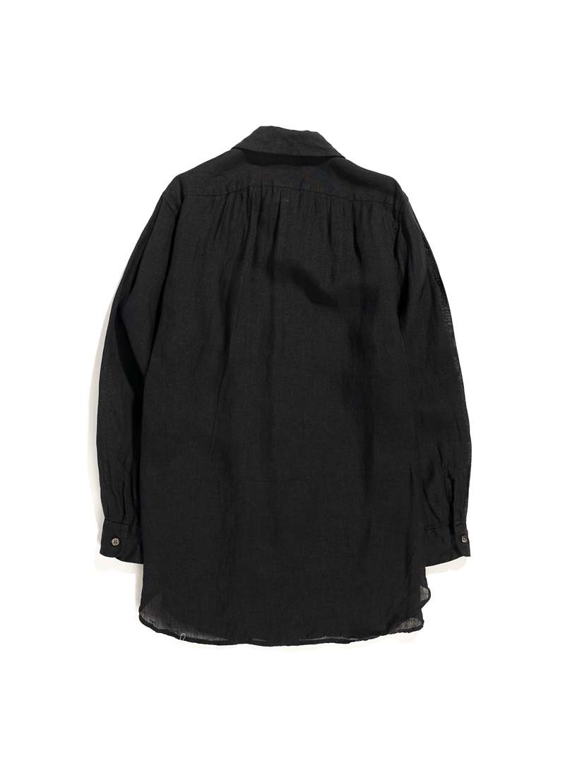 Engineered Garments Rounded Collar Shirt - Black Handkerchief
