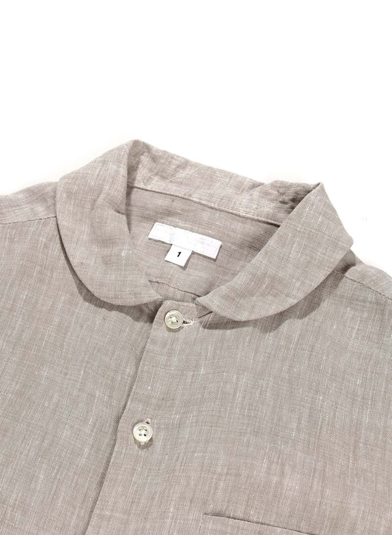 Engineered Garments Rounded Collar Shirt - Natural Handkerchief