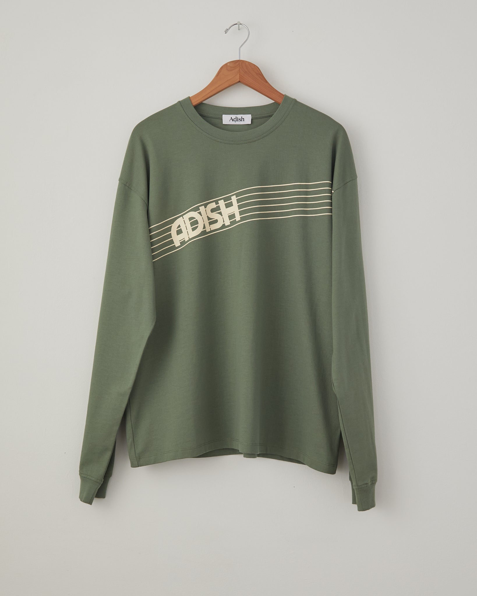 Adish Zahara Printed Logo Long Sleeve Shirt - Olive Green Adish Zahara Printed Logo Long Sleeve Shirt - Olive Green