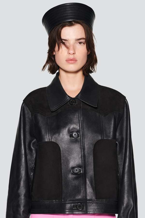 Stand Studio Leather California Jacket - Black | Garmentory display picture 3