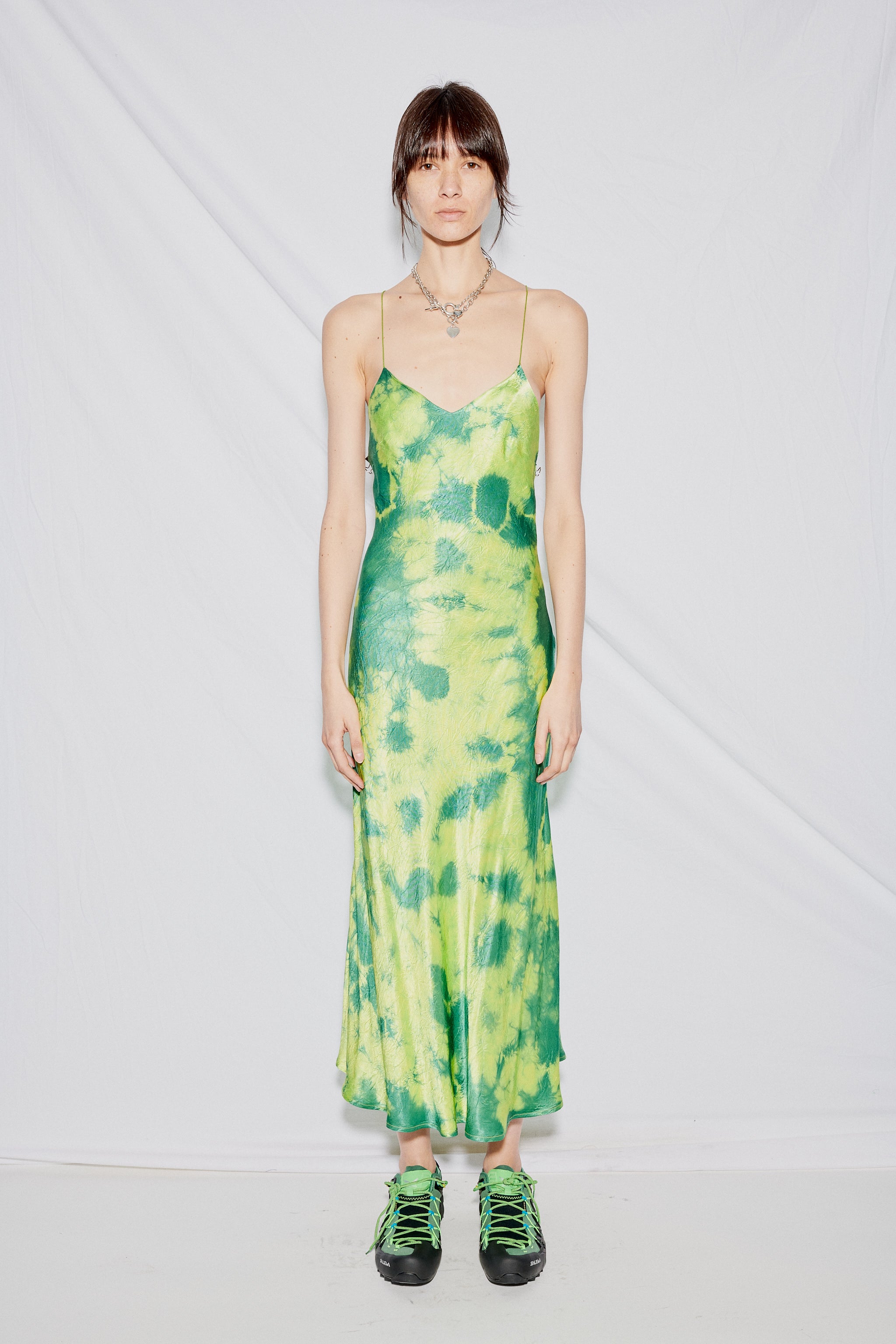 green one shoulder cocktail dress One Shoulder Shawl Dress in Kelly Green  Alejandra Alonso Rojas