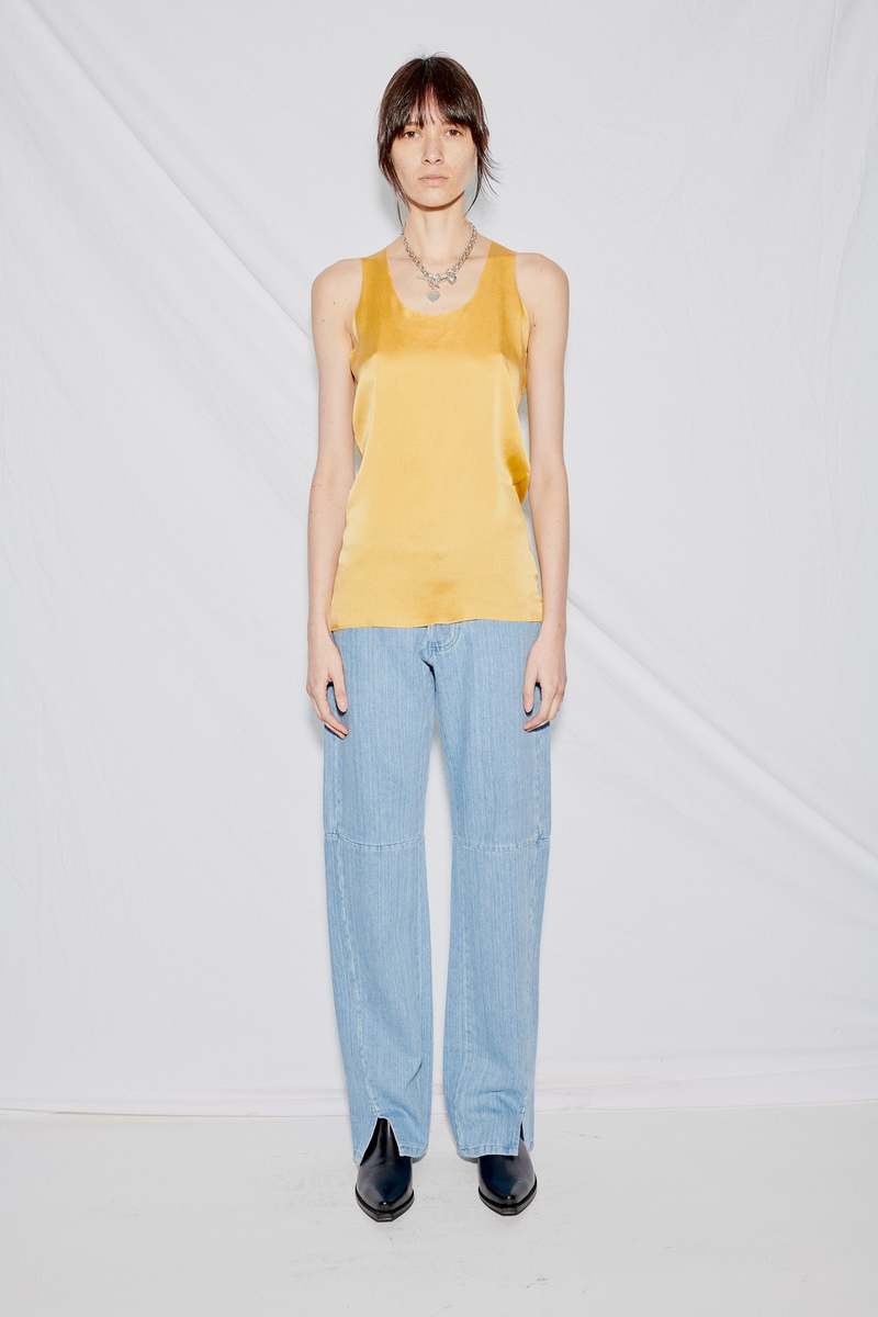 キキ　GABRIELA COLL GARMENTS シルクトップス Gabriela Coll Garments Silk NO.200 Top - Yellow | Garmentory
