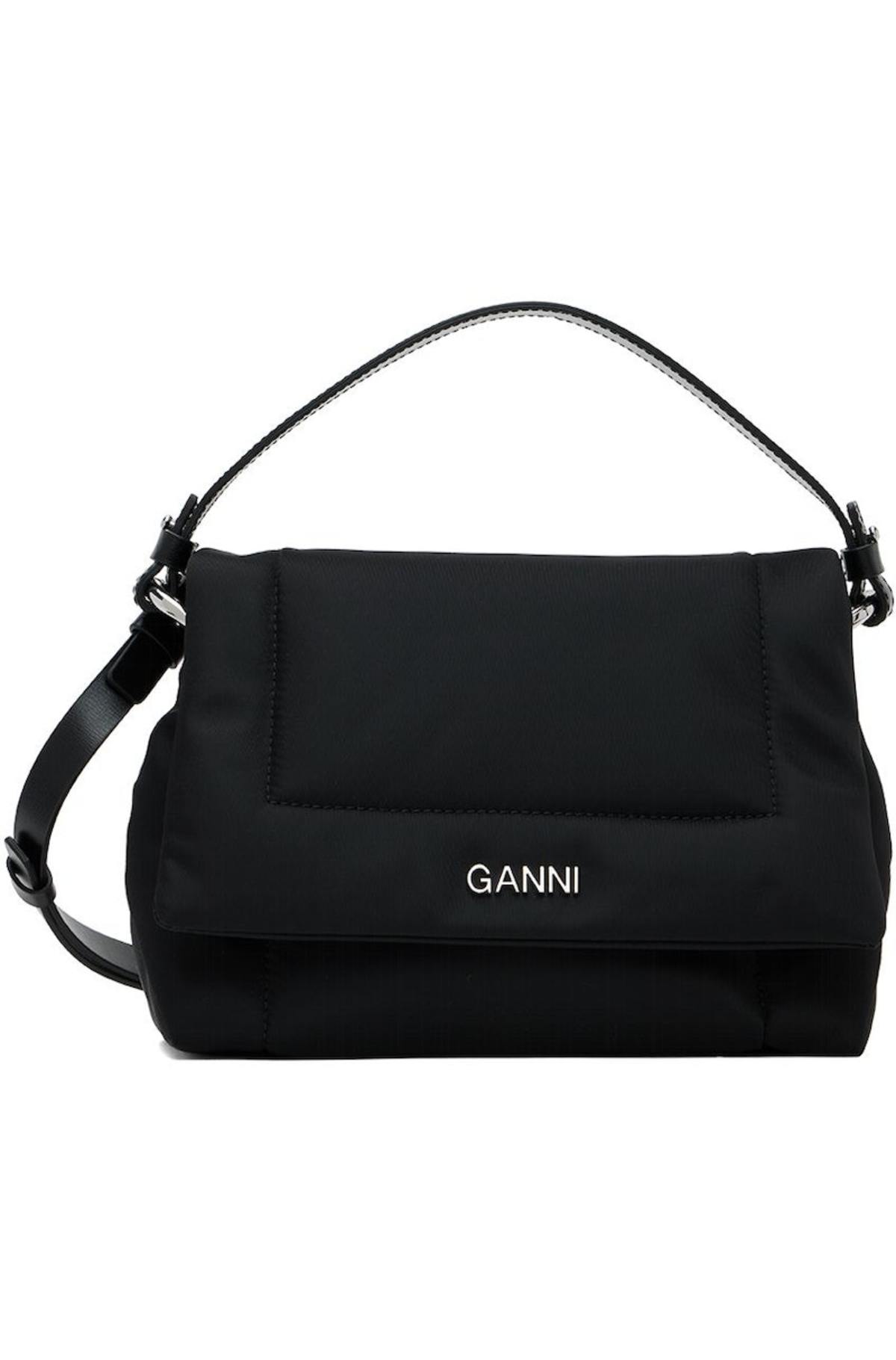 レディース 【美品】GANNI Pillow Small Shoulder Bagブラック