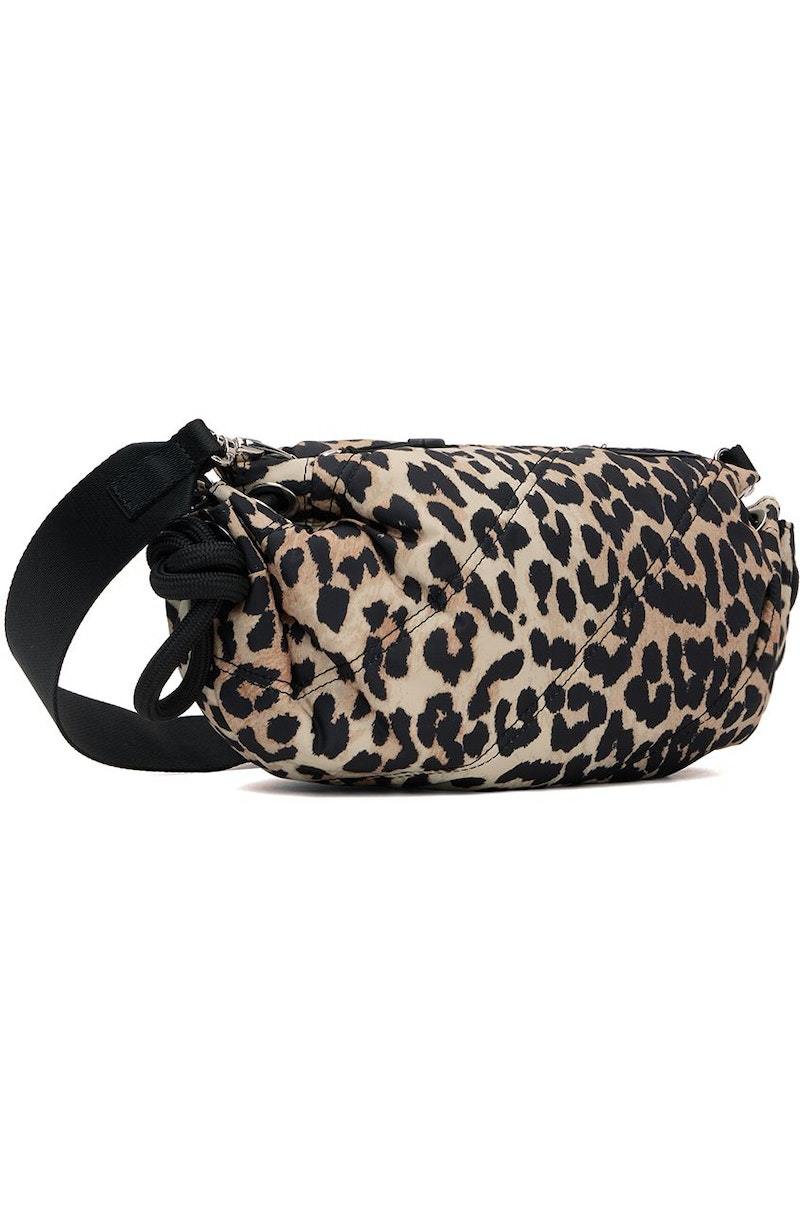 GANNI Small Quilted Duffle Bag - Leopard | Garmentory