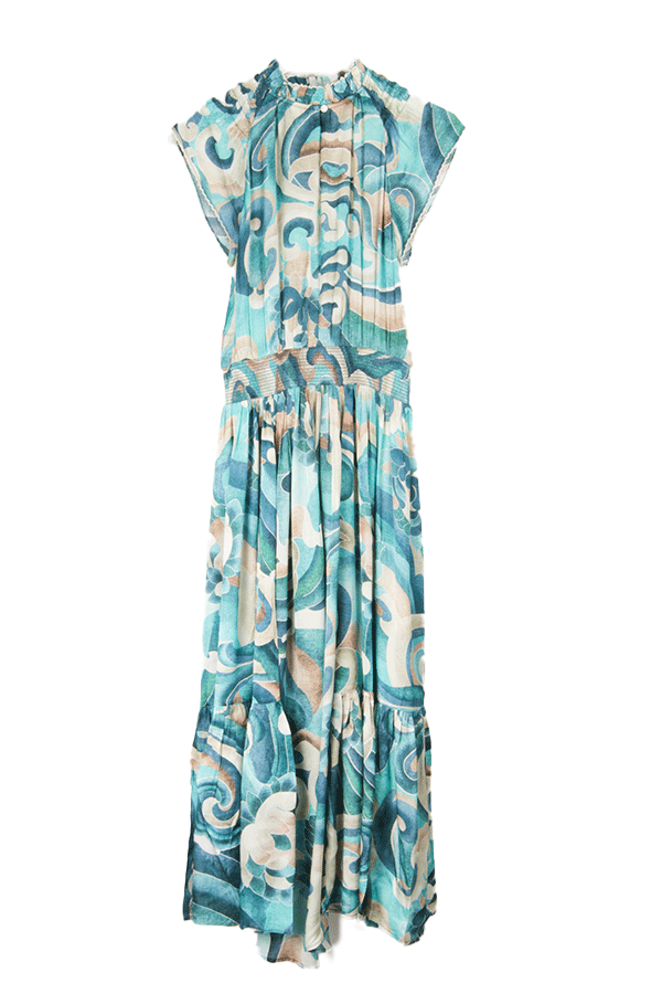 Chufy Cairo Hem Lagoon Maxi Dress - Hem Lagoon | Garmentory