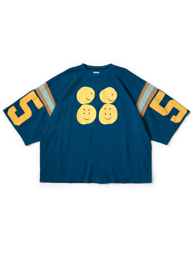 Kapital 18.5/-tenjiku Football Huge-t Rainbowy 55 Pt - Navy