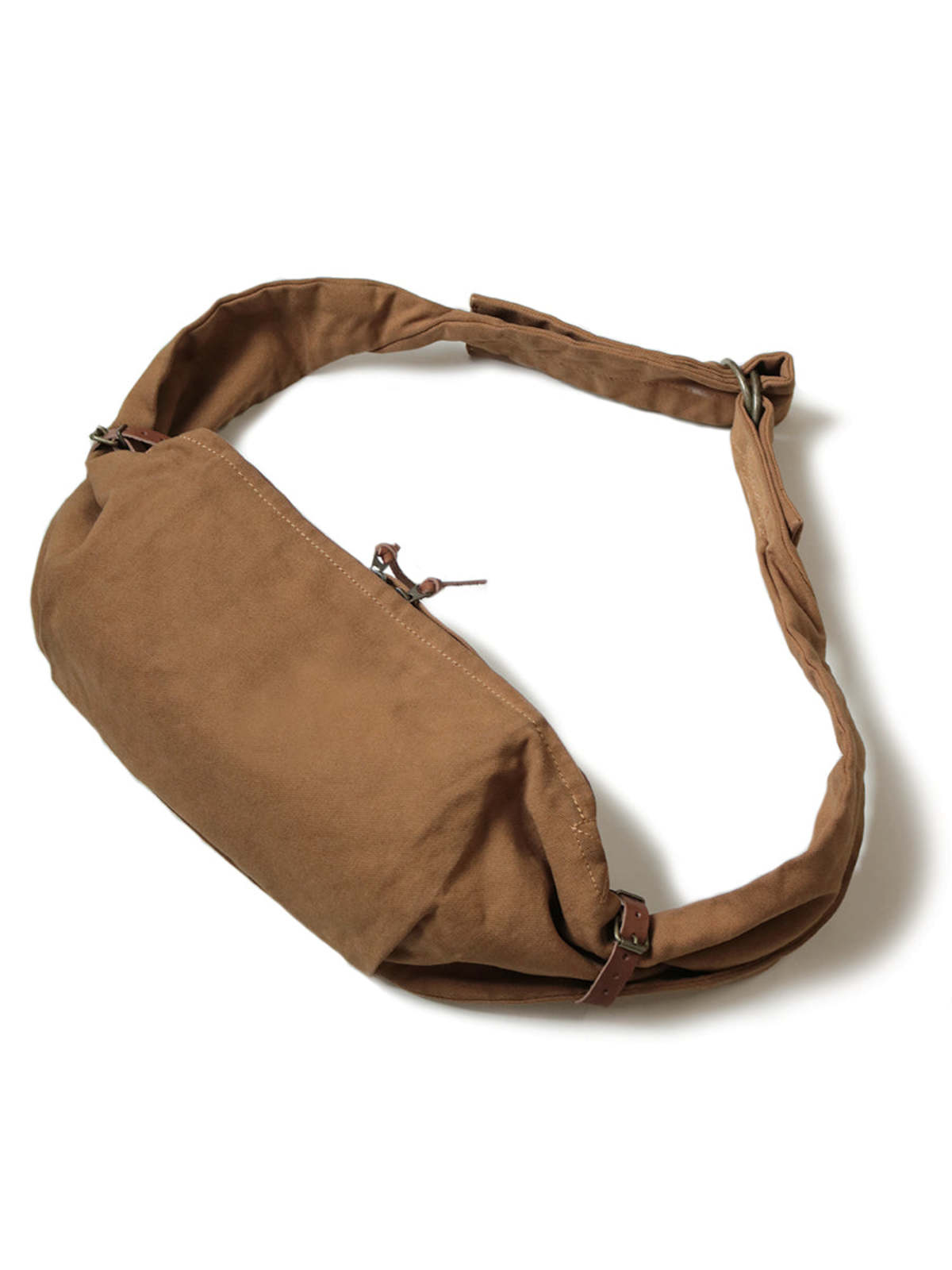 Kapital No. 6 Canvas Little Snufkin Bag - Camel | Garmentory