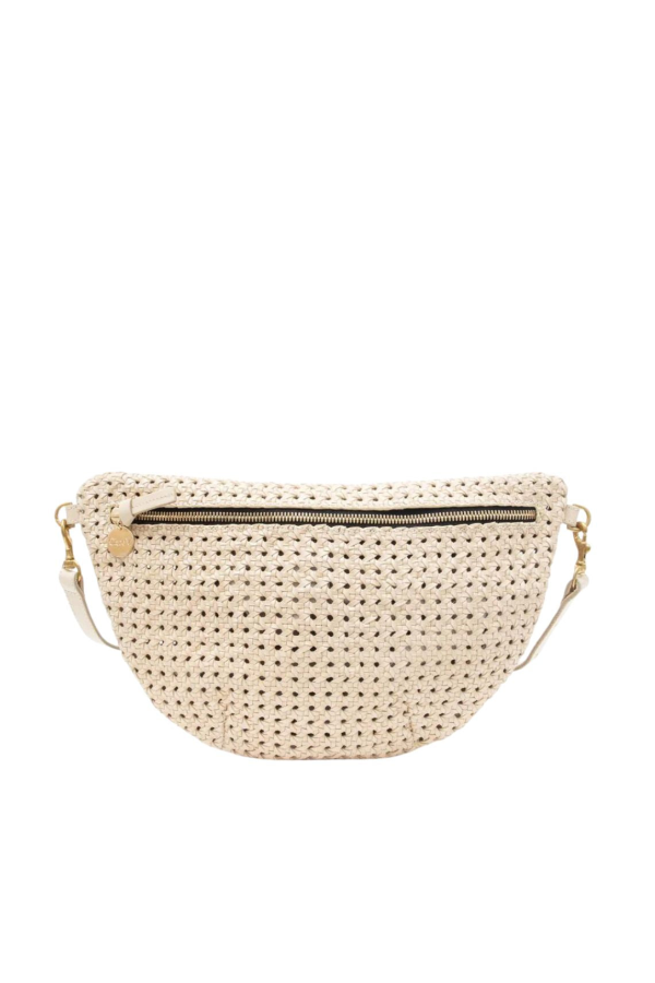 Clare V. Grande Fanny - Cream Rattan