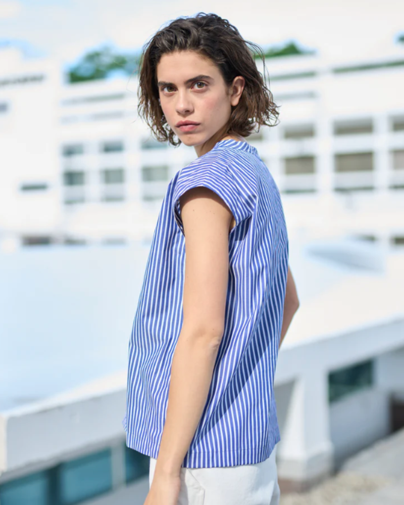 Girls of Dust Gardener Top in Mayfair Poplin Cotton