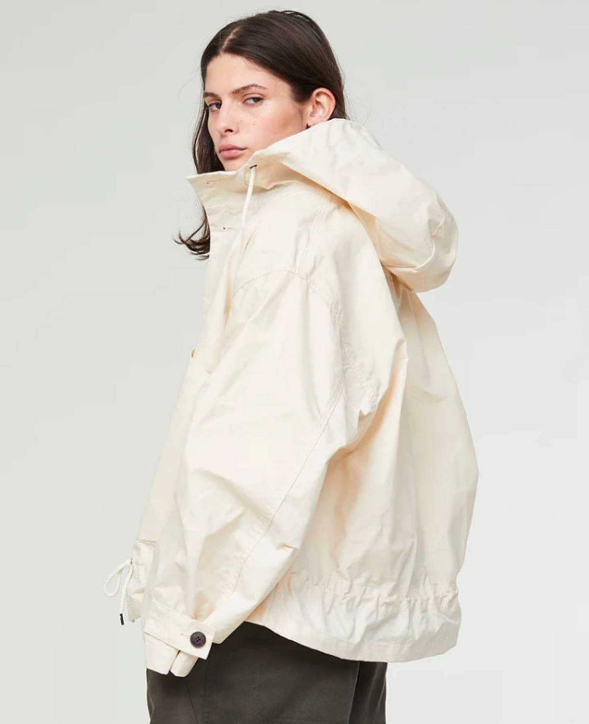 Girls of Dust  Nuclear Rain Jacket - Natural Dry Wax Cotton - Image 4 of 6