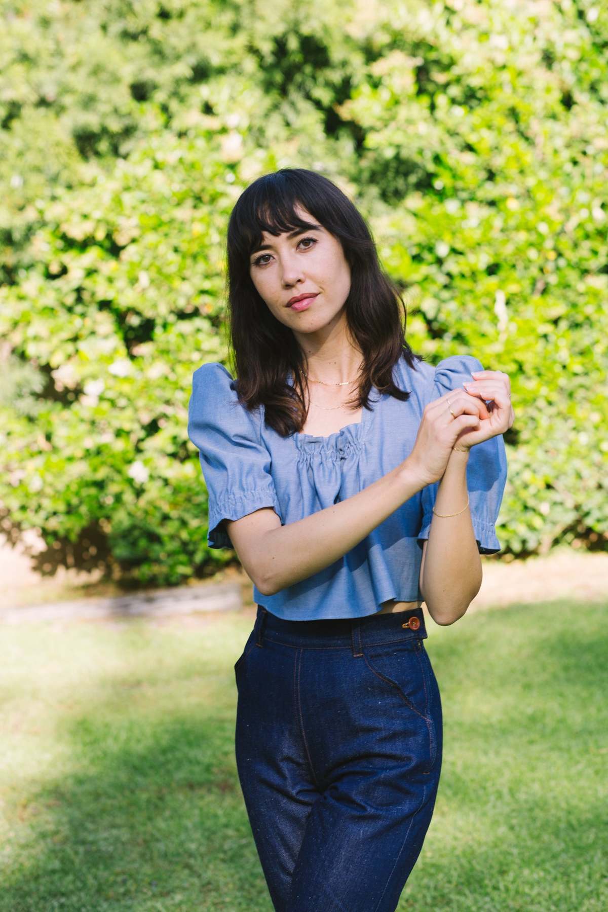 Myrtle Cindy Blouse - Chambray - Image 6 of 12