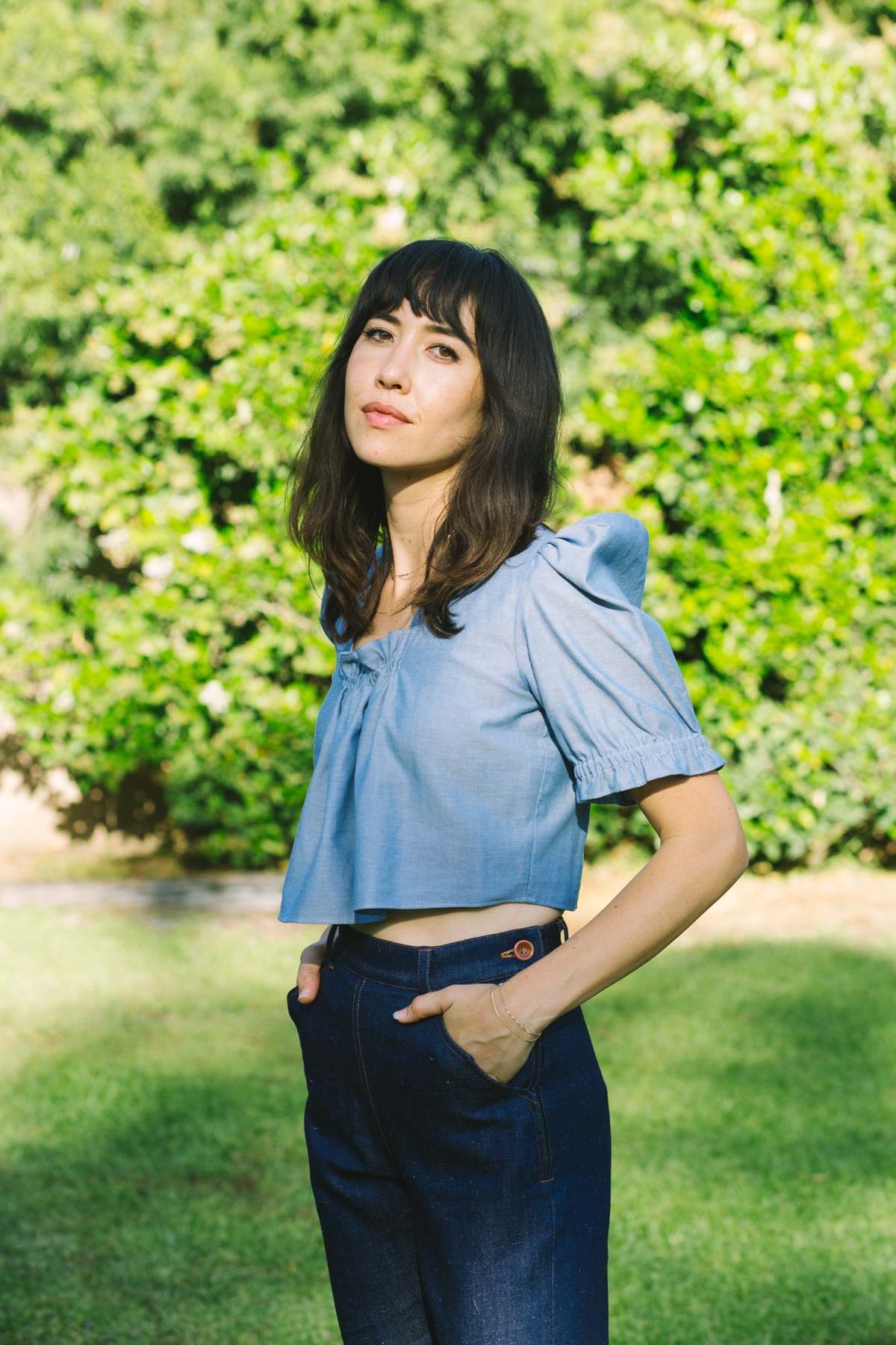 Myrtle Cindy Blouse - Chambray - Image 10 of 12