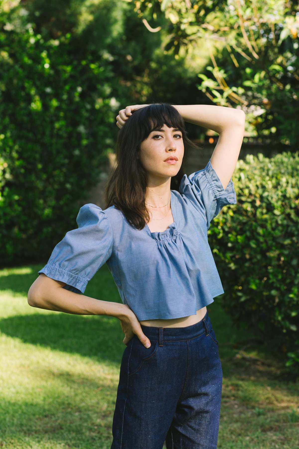 Myrtle Cindy Blouse - Chambray - Image 12 of 12
