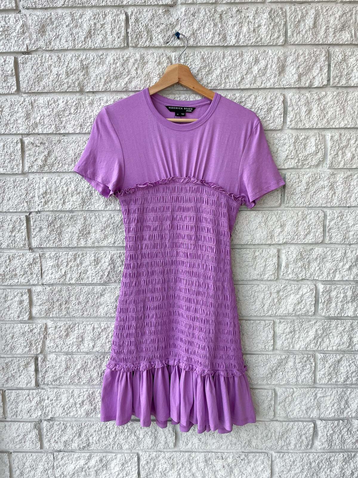 open lace back dress Josiane Floral Maxi Dress in White & Purple