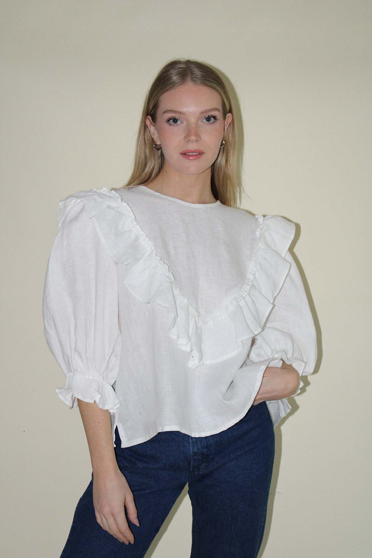 Acacia Charlie Linen Top Oyster Garmentory