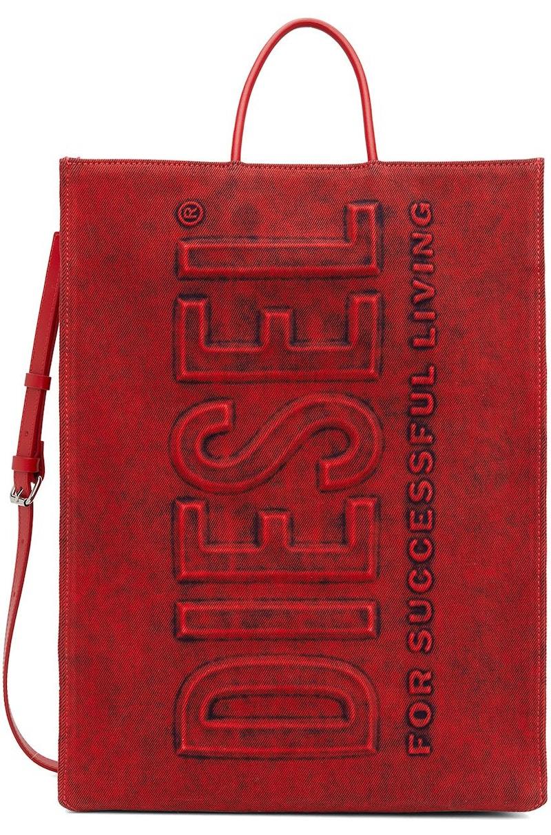 最安値 DIESEL DSL 3D shopper bag RED Lsize 最安値 DIESEL DSL 3D shopper bag RED Lsize