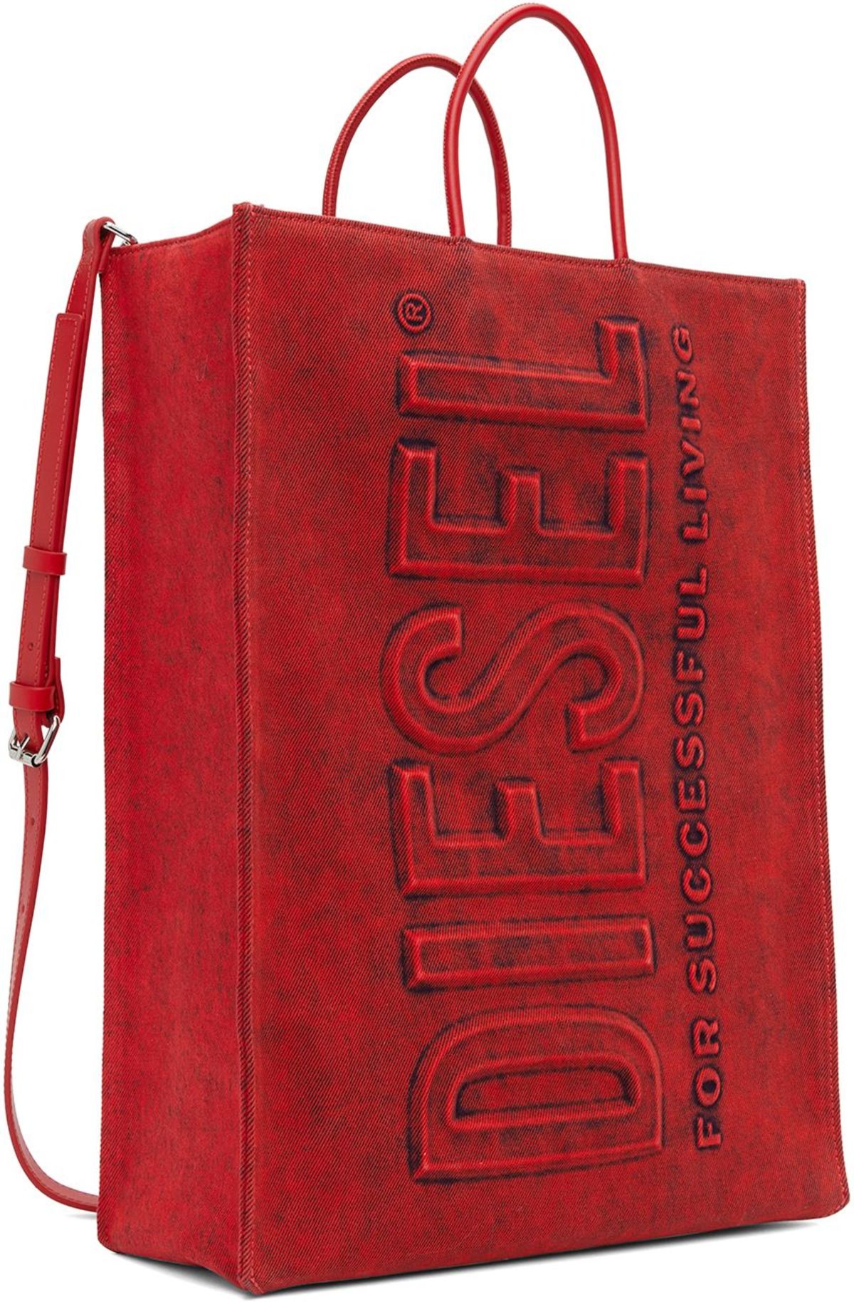 Diesel DSL 3D Tote - Red | Garmentory