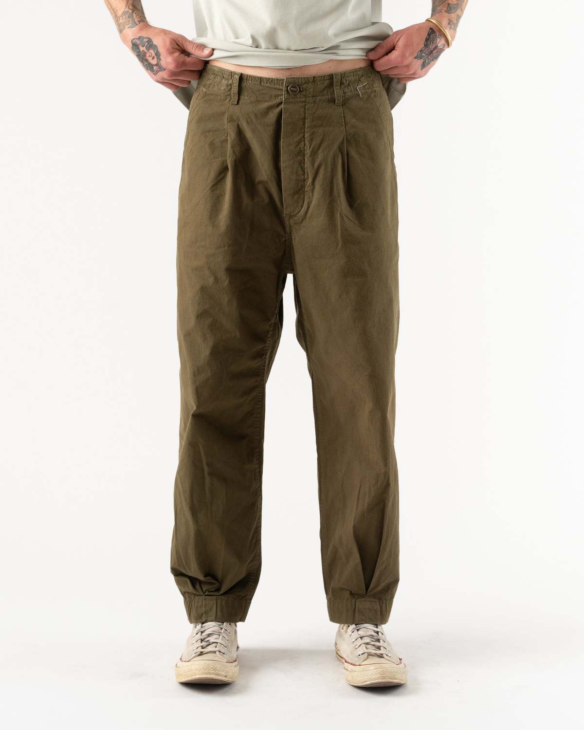 Applied Art Forms DM1-1 Japanese Cargo Pant in Military Green