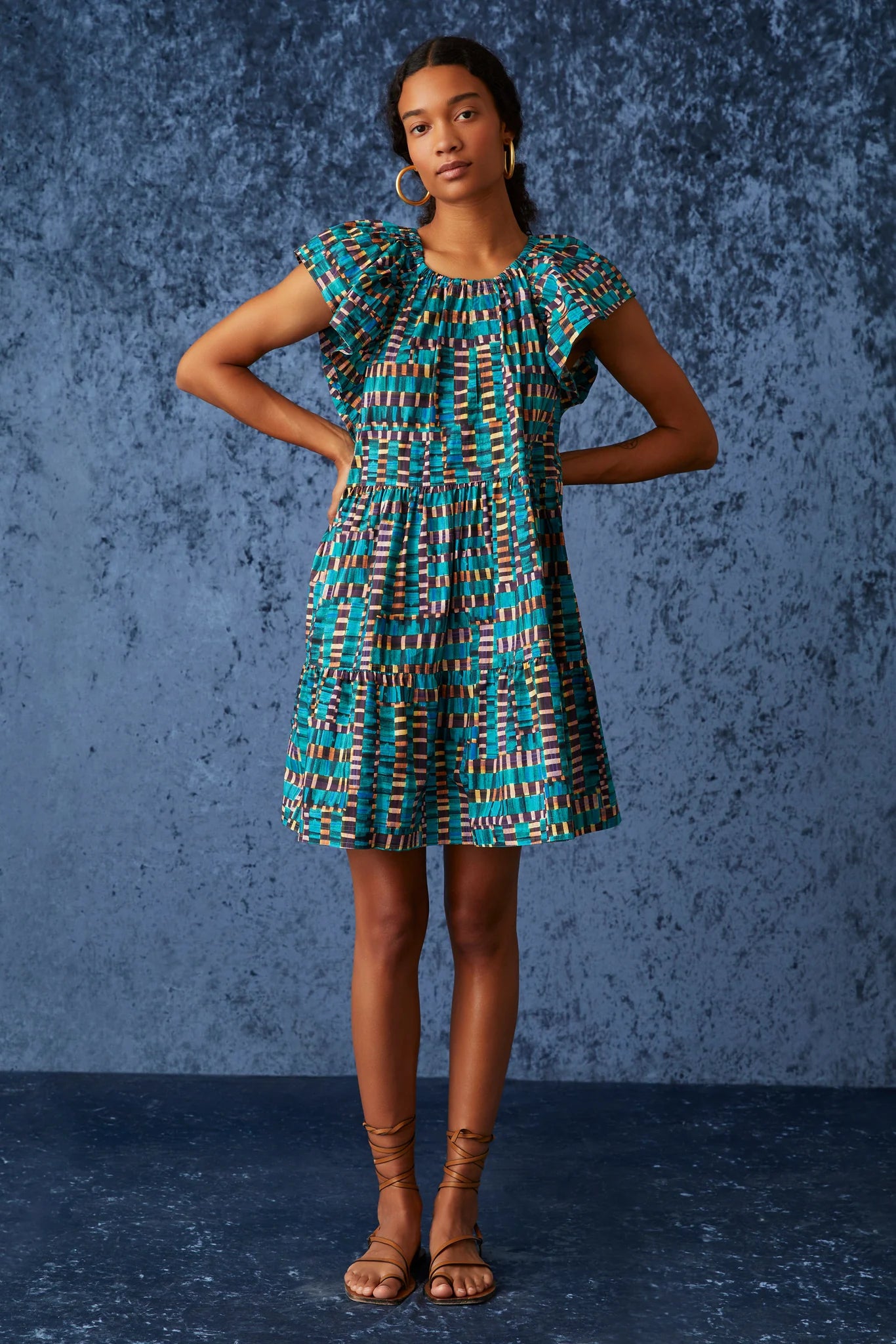 Marie Oliver Kara Dress - Caymen Check | Garmentory Marie Oliver Kara Dress - Caymen Check | Garmentory