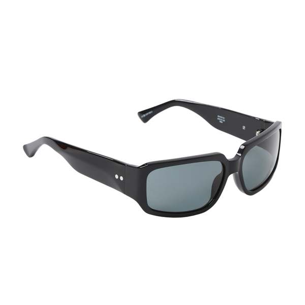 Dries Van Noten LINDA FARROW RECTANGULAR SUNGLASSES - BLACK