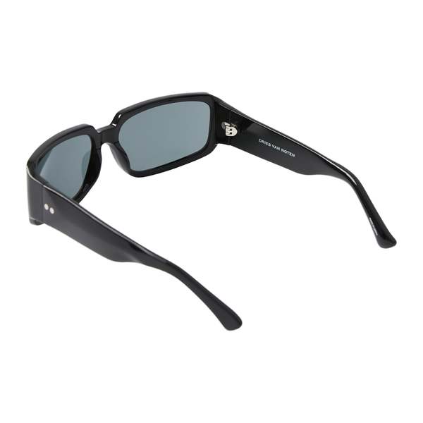 Dries Van Noten LINDA FARROW RECTANGULAR SUNGLASSES - BLACK