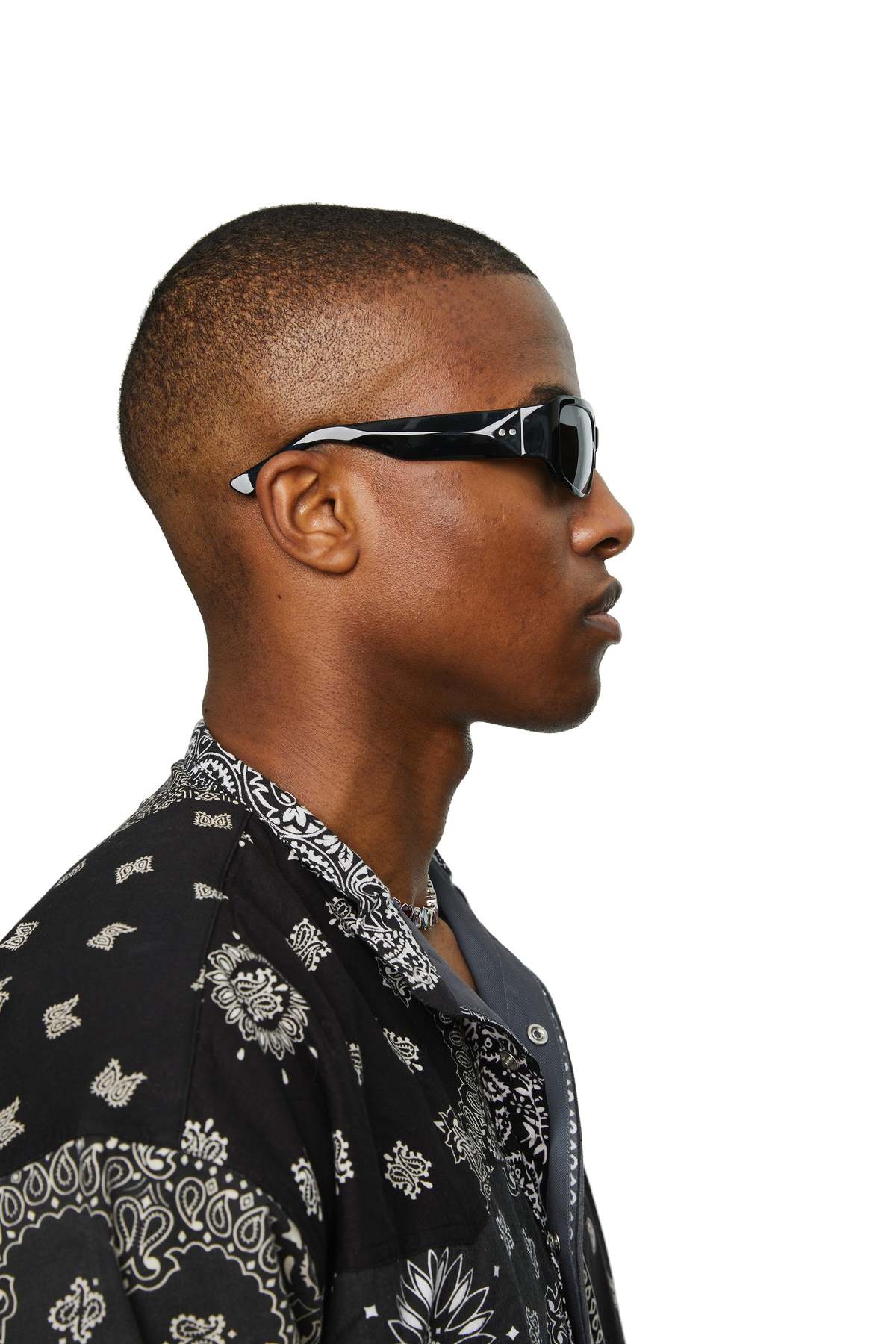 Lunettes De Soleil Dries Van Noten By Linda Farrow DVN65 006 - Noir, 54/23/140, Neuves