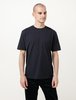 Niuhans Cotton Cashmere Soft Brushed Tee - Navy - Thumbnail 1