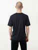 Niuhans Cotton Cashmere Soft Brushed Tee - Navy - Thumbnail 2