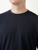 Niuhans Cotton Cashmere Soft Brushed Tee - Navy - Thumbnail 3
