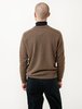 Niuhans Yak Wool V-Neck Cardigan - Dark Brown - Thumbnail 3