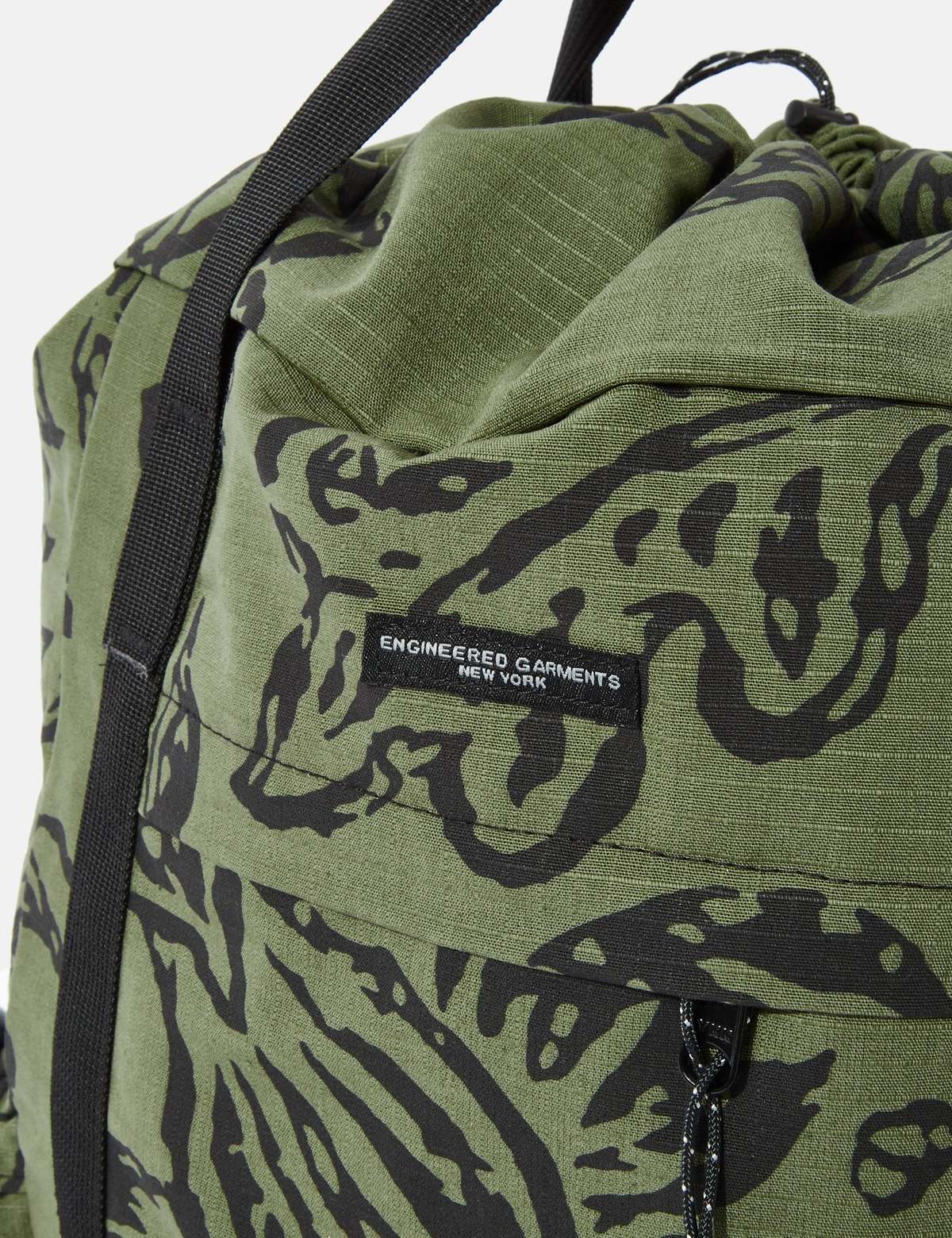 Engineered Garments Floral Ripstop UL 3 Way Bag - Olive Engineered Garments Floral Ripstop UL 3 Way Bag - Olive