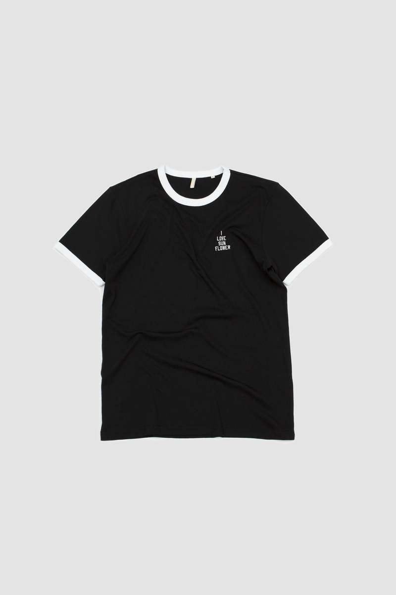 SUNFLOWER サンフラワー JAGGER TEE BLACK モーガン蔵人 SUNFLOWER JAGGER TEE BLACK S（SUNFLOWERJAGGER TEE ⁄ BLACK M）
