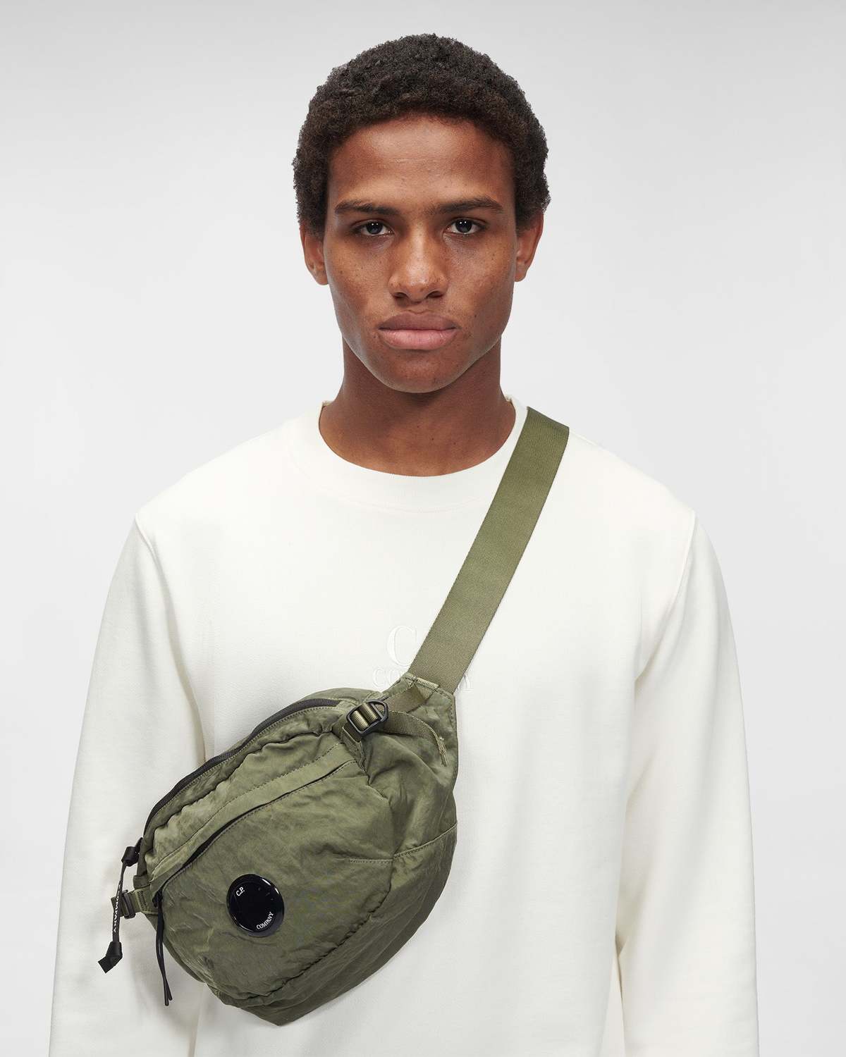 C.P. Company Nylon B Crossbody Pack - Bronze Green | Garmentory