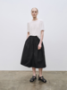 Mijeong Park Gathered Midi Skirt - Black - Thumbnail 1