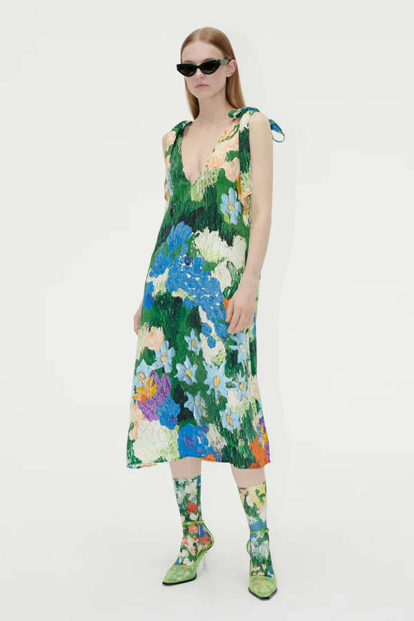 Stine Goya Naomi Dress Impressionist Garden Garmentory Stine Goya Naomi Dress Impressionist Garden Garmentory