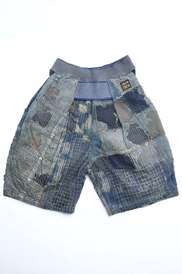 Kapital KOUNTRY BORO SHIMOKITA Short Pants - Indigo | Garmentory