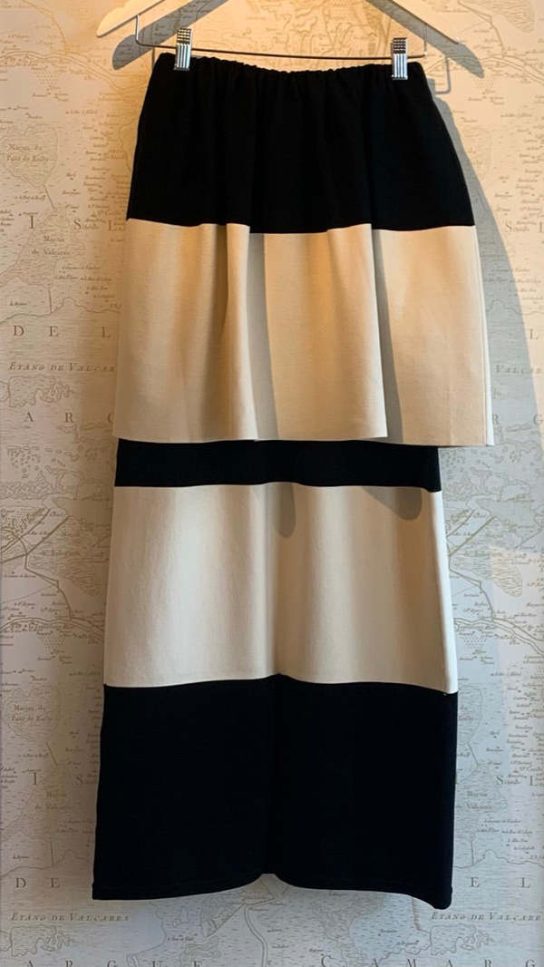 By Malene Birger Evora Strapless Peplu Skirt/Dress - Black/Ivory