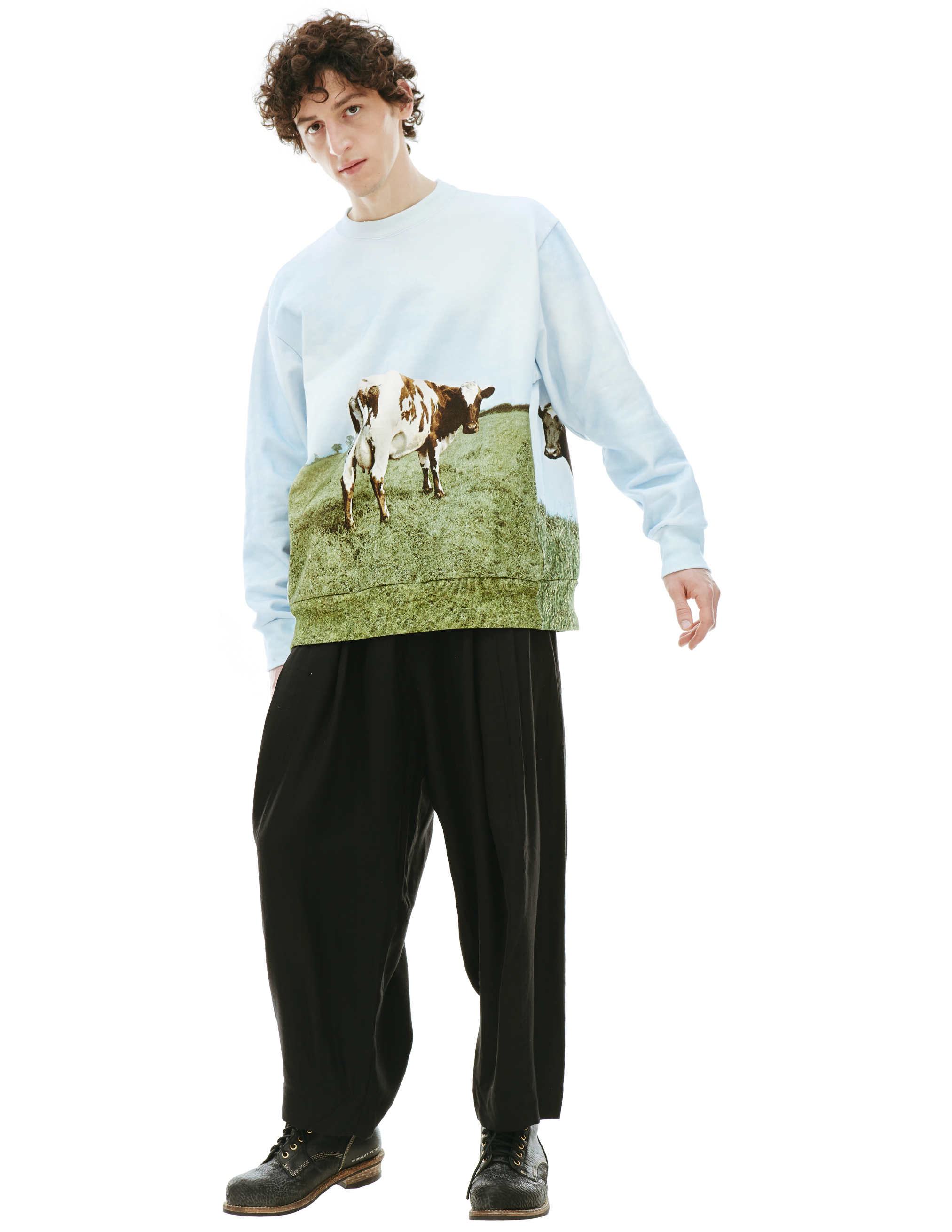 Undercover Pink Floyd Cow print sweatshirt - Blue | Garmentory