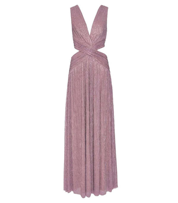 Patbo Lurex Plunge Maxi Dress | Garmentory