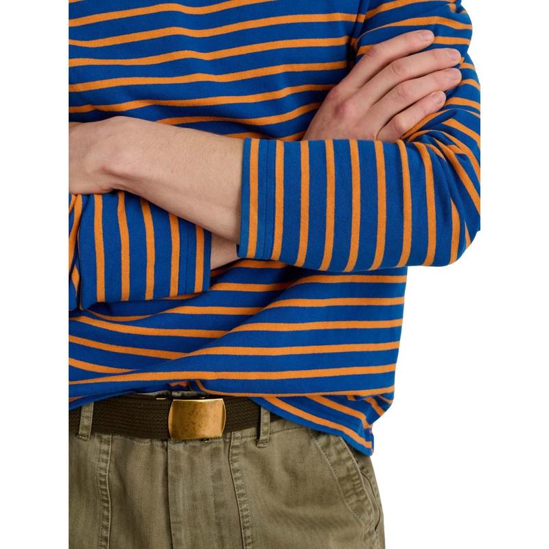 Alex Mill Long Sleeve Striped Tee - Blue Turmeric | Garmentory
