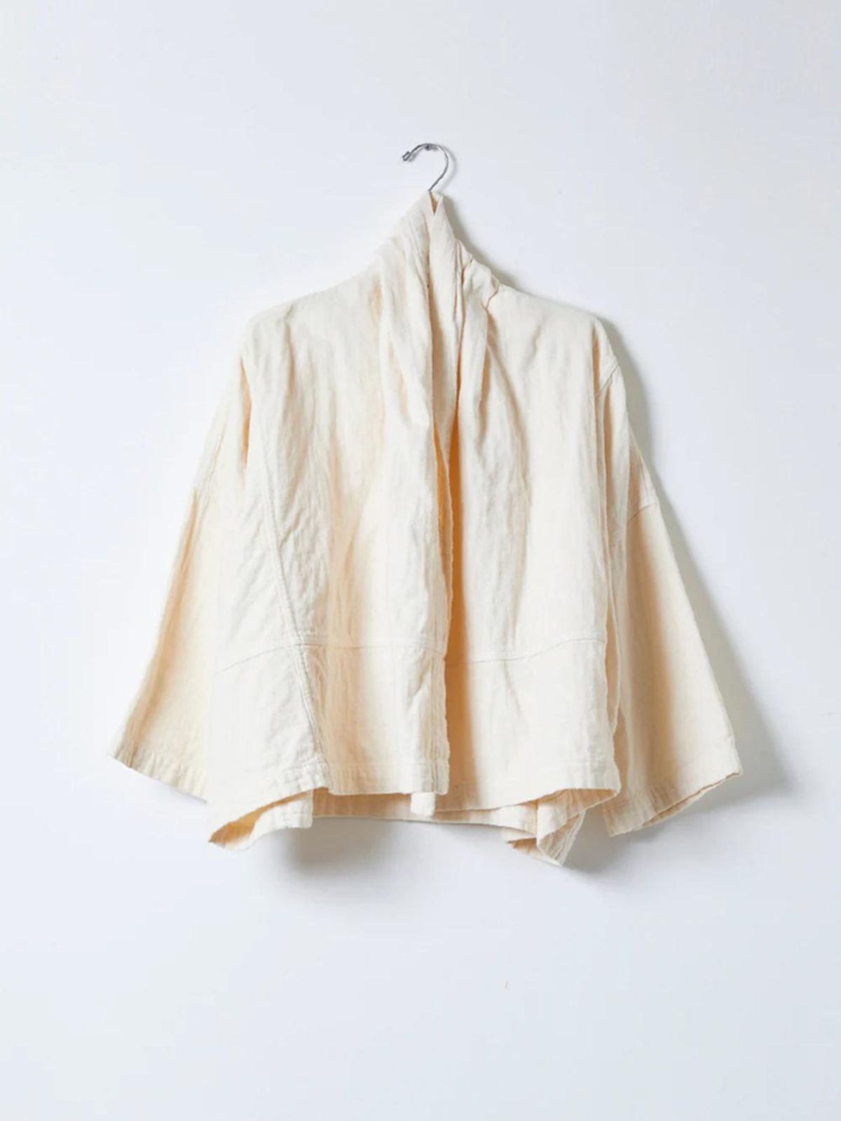 Atelier Delphine Heavyweight Double layer Cotton Gauze Kimono Kinari Cream Garmentory
