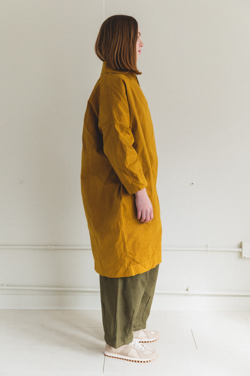 Cawley British Dry Oilskin Jacket in Natural